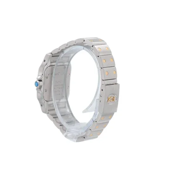 Cartier Santos 1057930 24mm Dirty White Roman Numeral Dial Fixed Bezel Santos - Picture 5 of 10